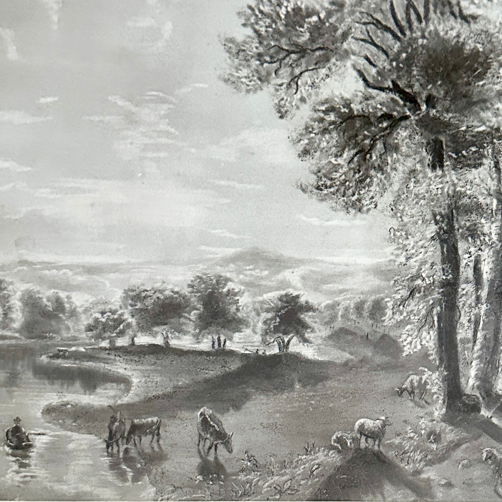 19th Century Grisaille Landscape