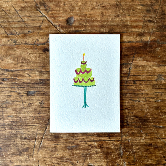 Birthday Cake Note Card