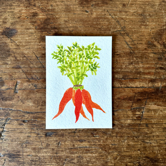 Carrots Note Card