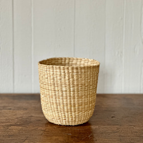 Small Reed Cylinder Basket