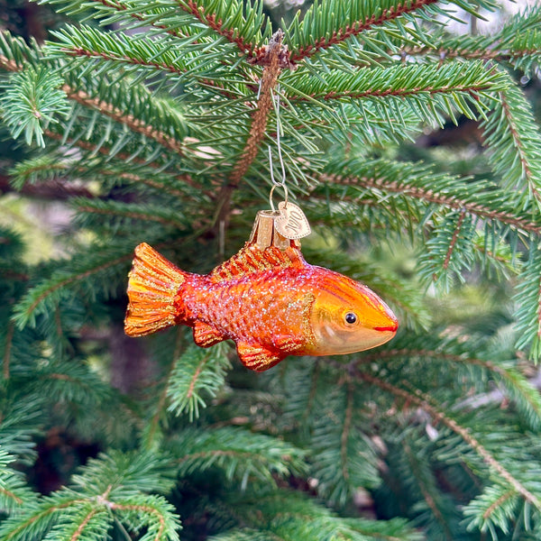 Goldfish Christmas Ornament Larger Cross