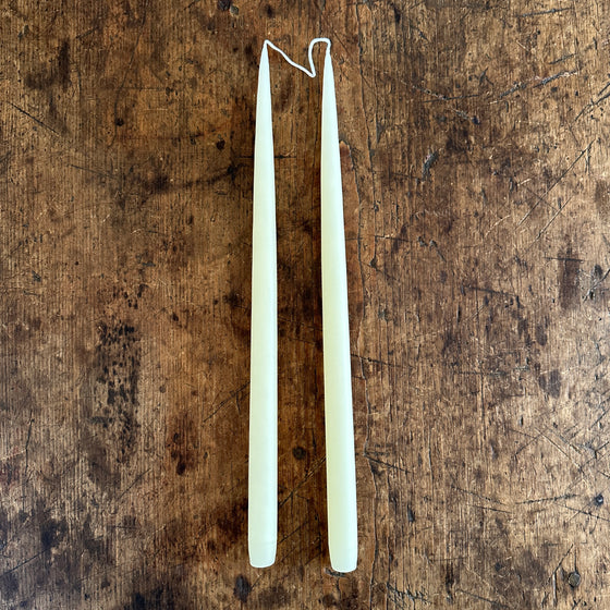 Ivory 17" Taper Candles