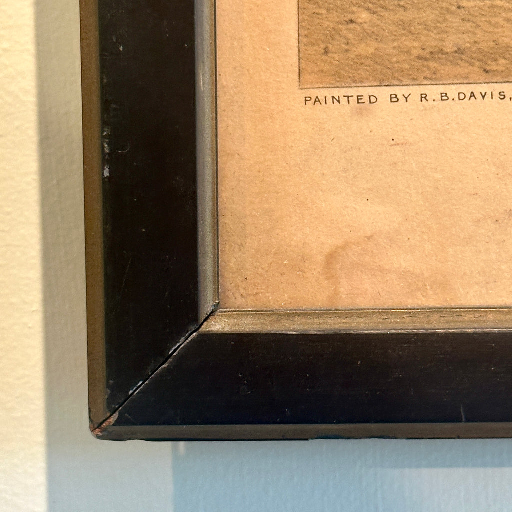 Hunt Scene Lithograph