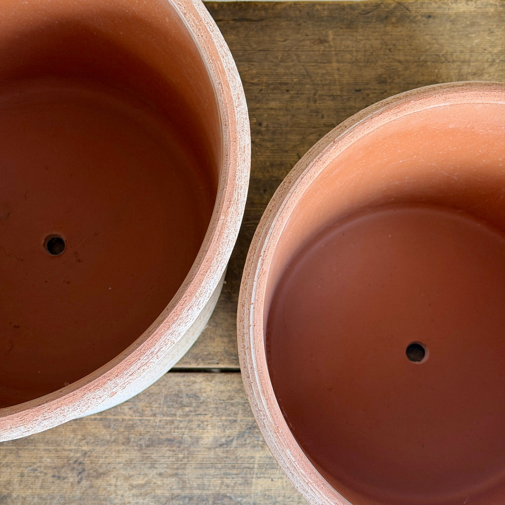 Danish Modena Pots & Saucers in Rosa Terracotta