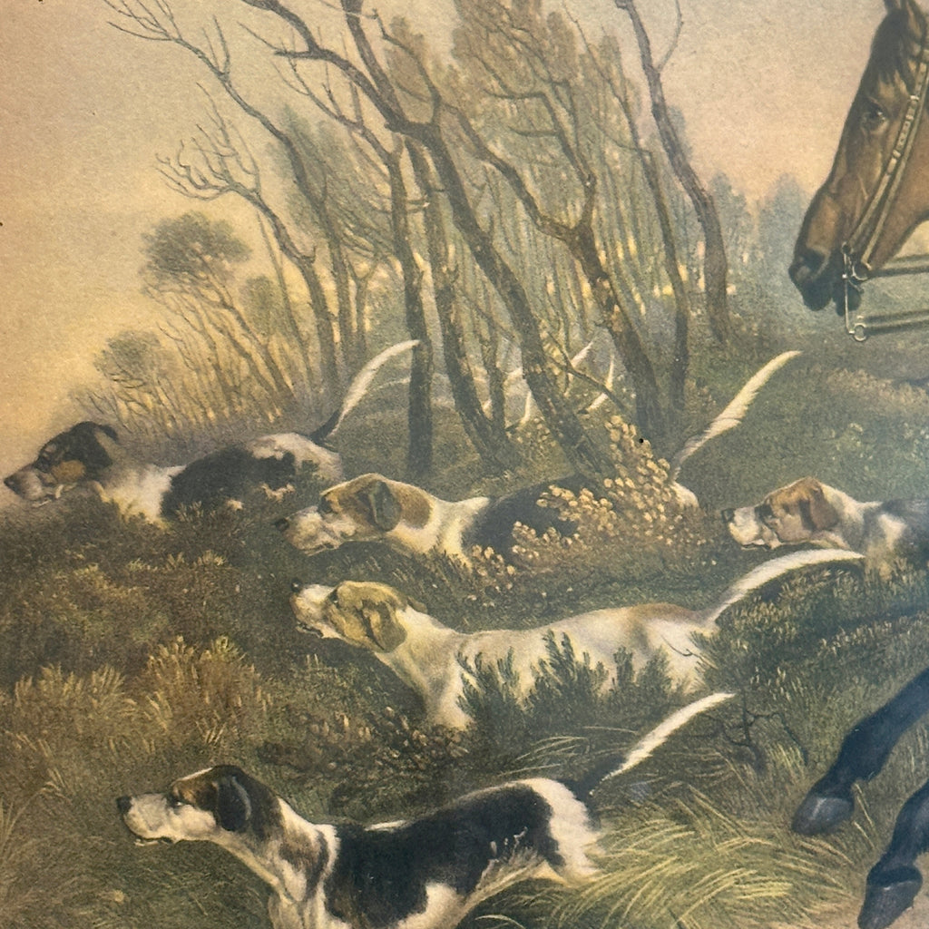 Hunt Scene Lithograph