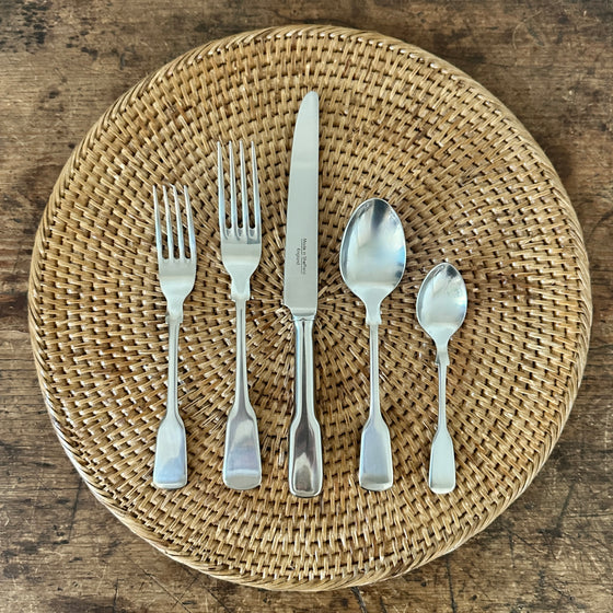 Old English Fiddle Five Piece Cutlery Set