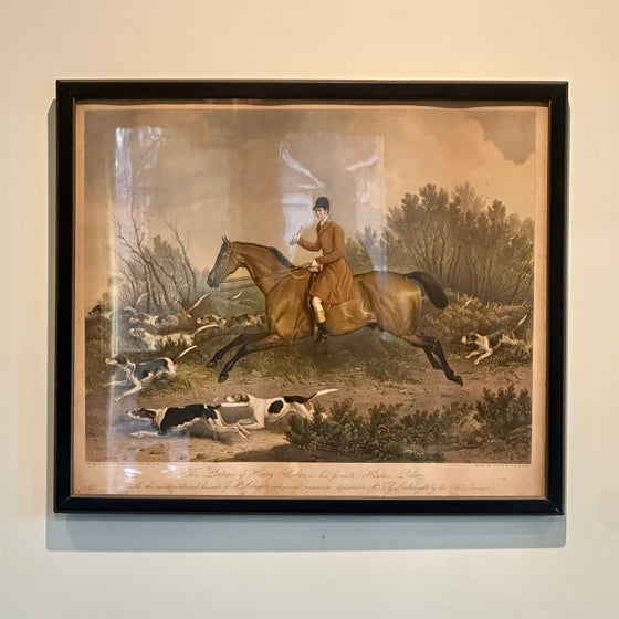 Hunt Scene Lithograph