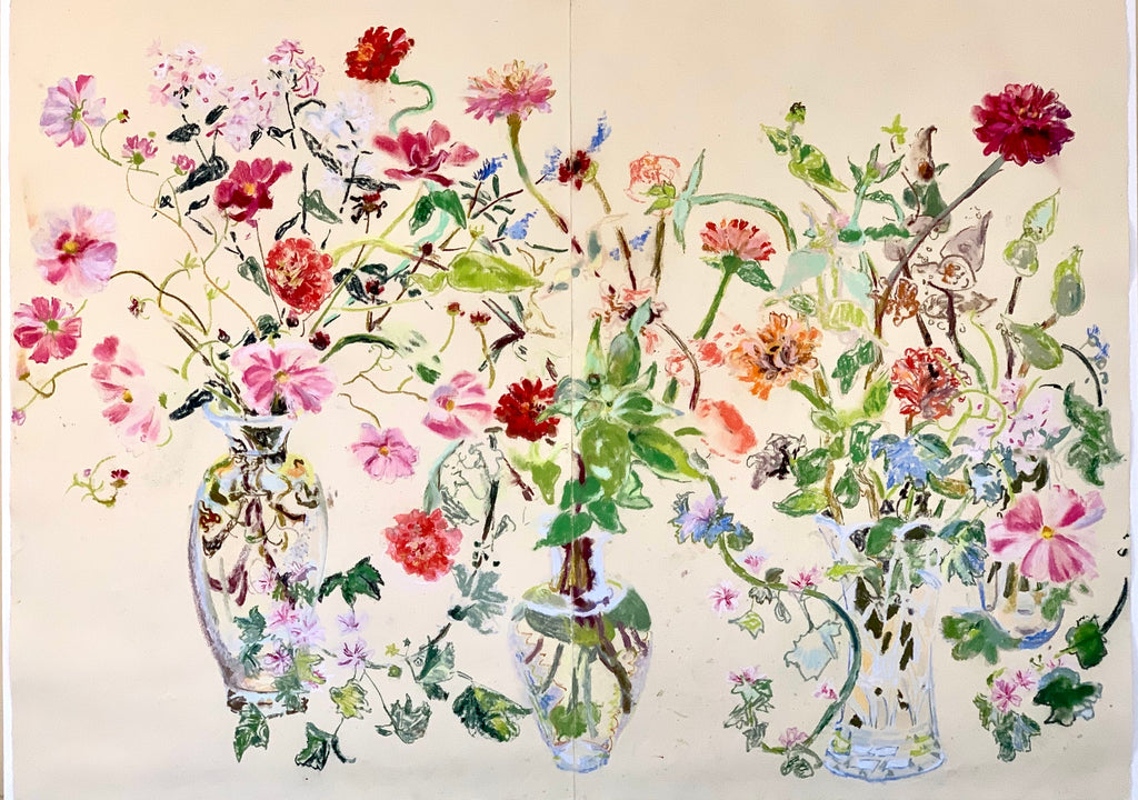 Early Summer In 3 Vases by Alexandra Timchula