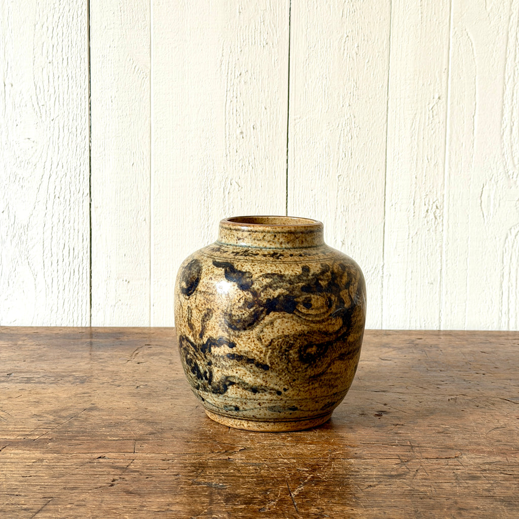 Rustic Dragon Small Chinese Vase