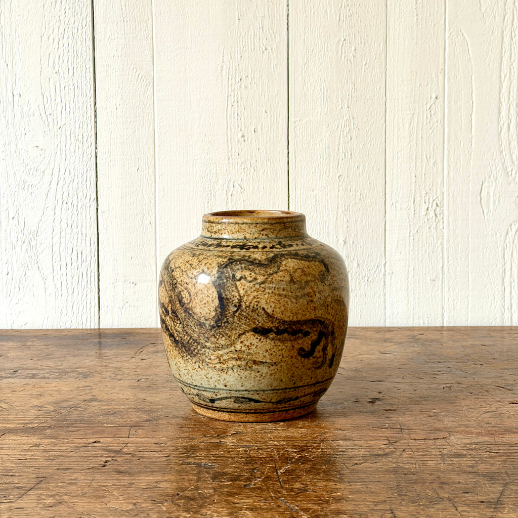 Rustic Dragon Small Chinese Vase