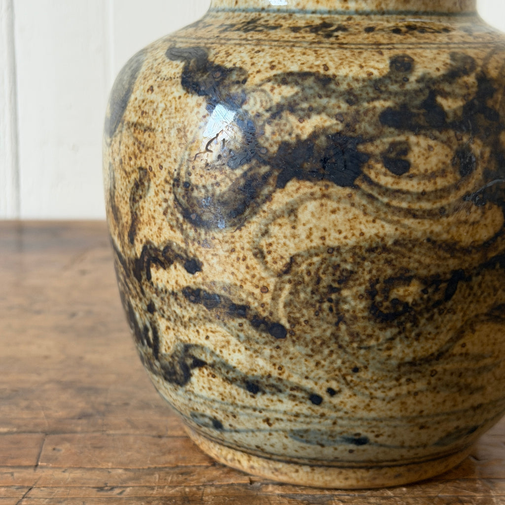 Rustic Dragon Small Chinese Vase