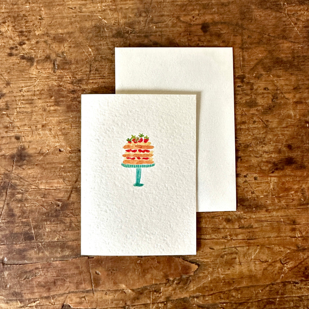 Strawberry Cake Note Card