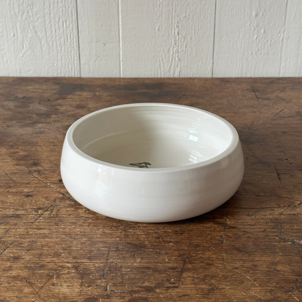 Classical Porcelain Hound Dog Bowl