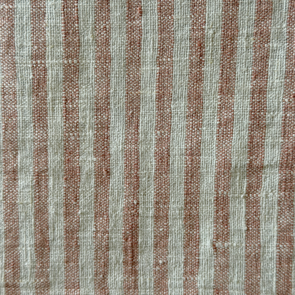 Rose Stripe Linen Tablecloth