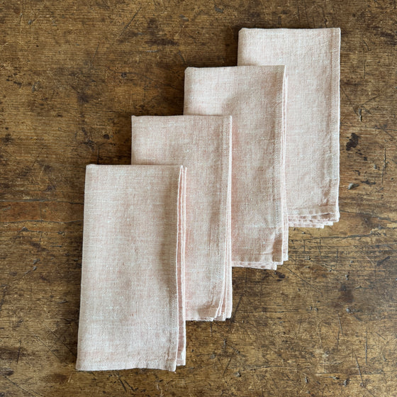 Rose Linen Napkins
