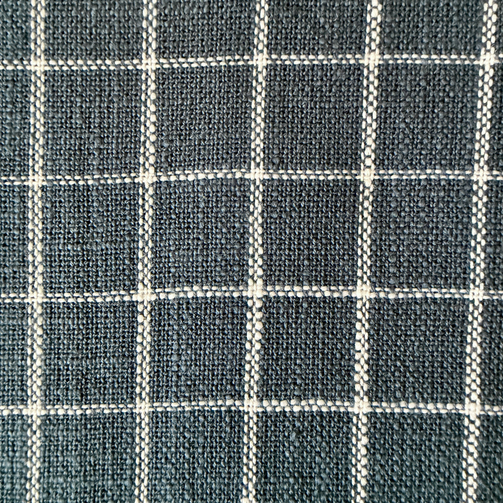 Navy Windowpane Kitchen Towel