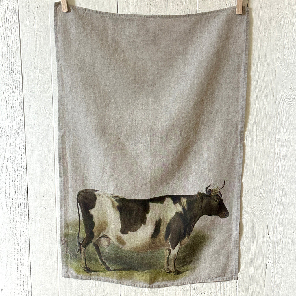 Cow Linen Kitchen Towel