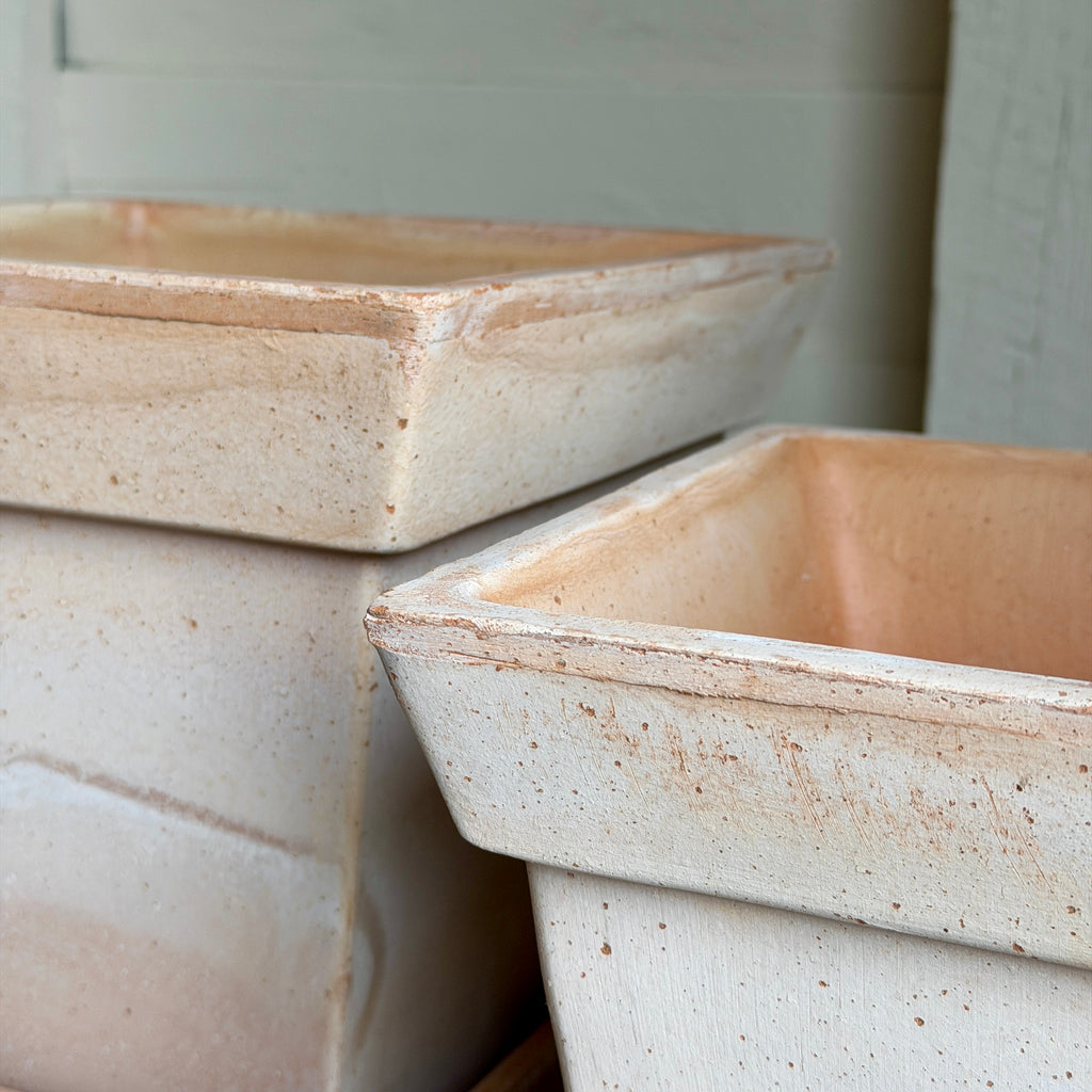 Danish Gaia Pots & Saucers in Rosa Terracotta