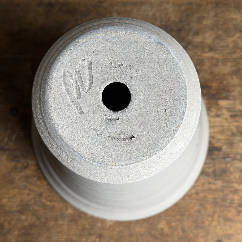 Milton Gray Pots + Saucers by Ben Wolff