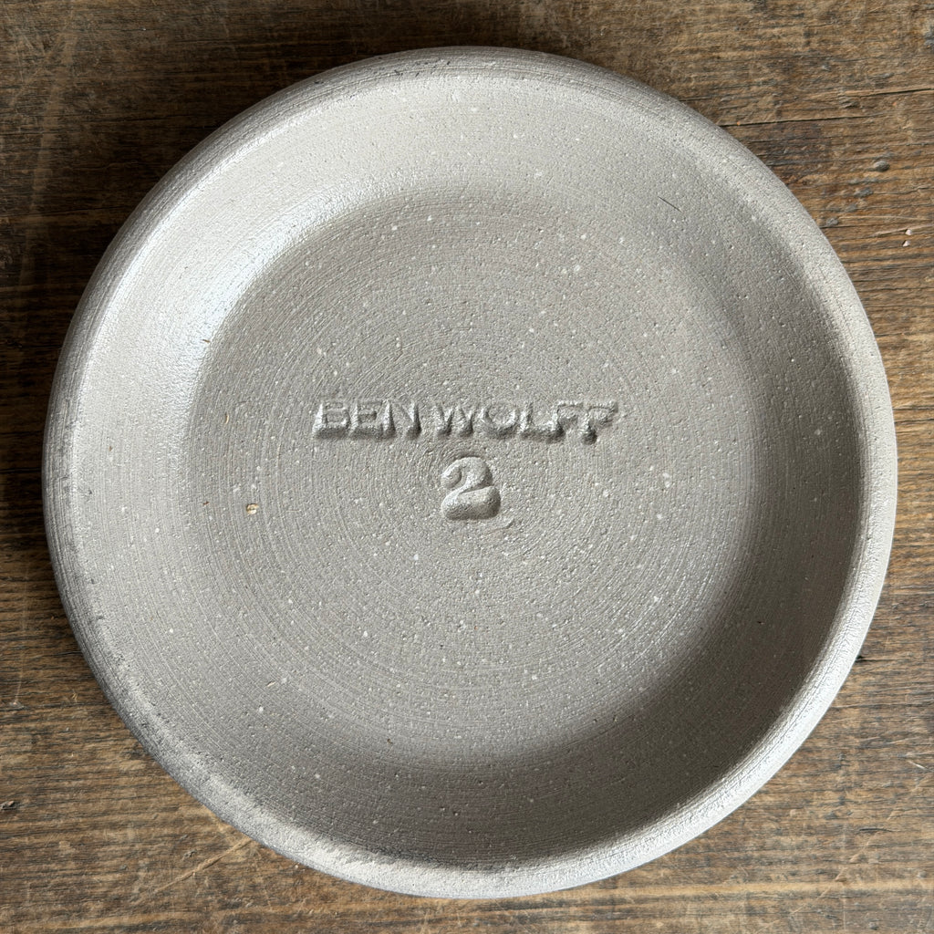 Traditional Full Gray Pots + Saucers by Ben Wolff