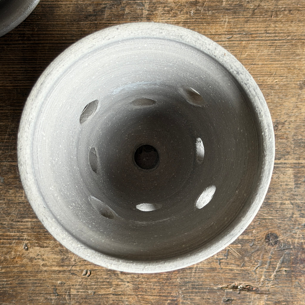 Orchid Gray Pots + Saucers by Ben Wolff