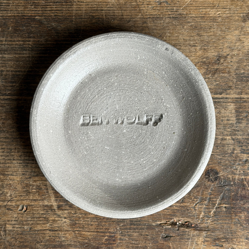 Orchid Gray Pots + Saucers by Ben Wolff