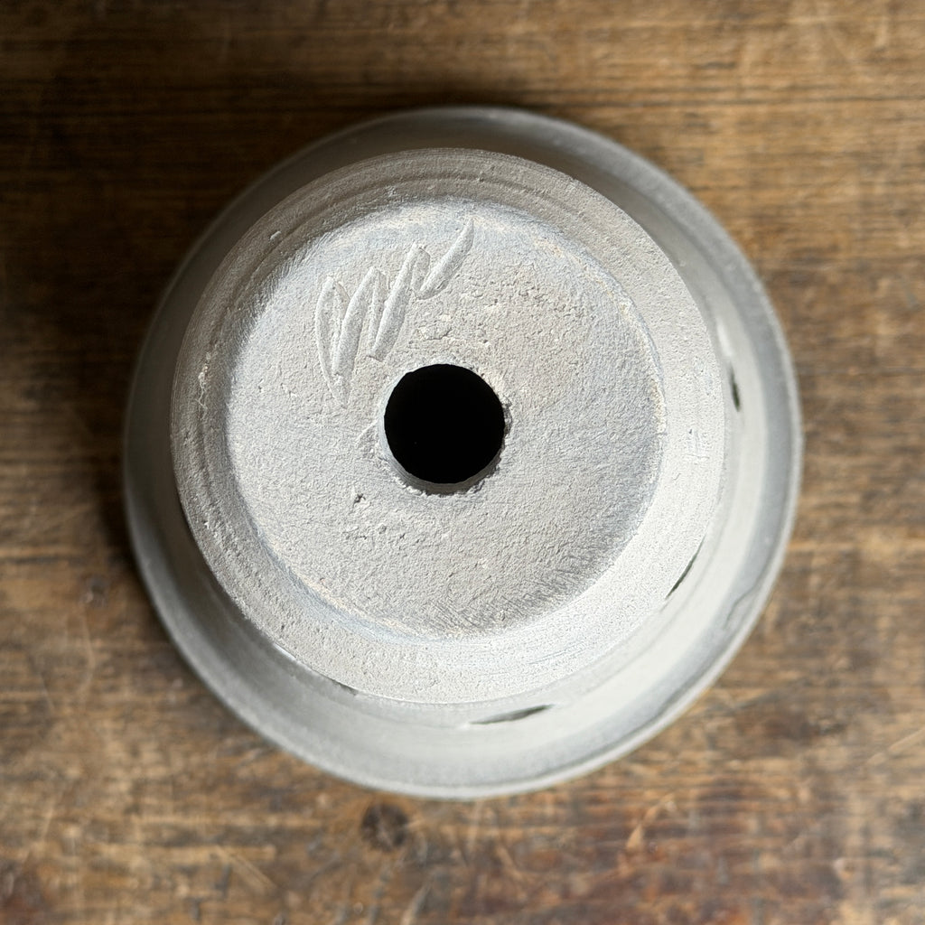 Orchid Gray Pots + Saucers by Ben Wolff