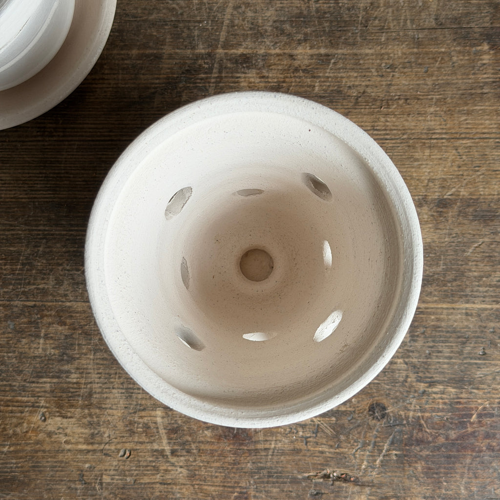 Orchid White Pots + Saucers by Ben Wolff