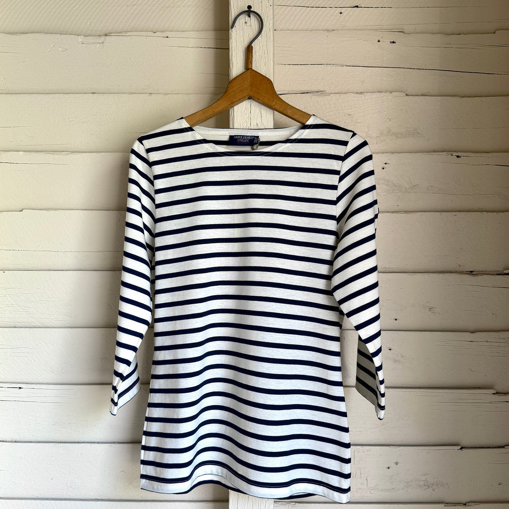 Saint James Galathee II Breton Shirt - Ecru / Navy