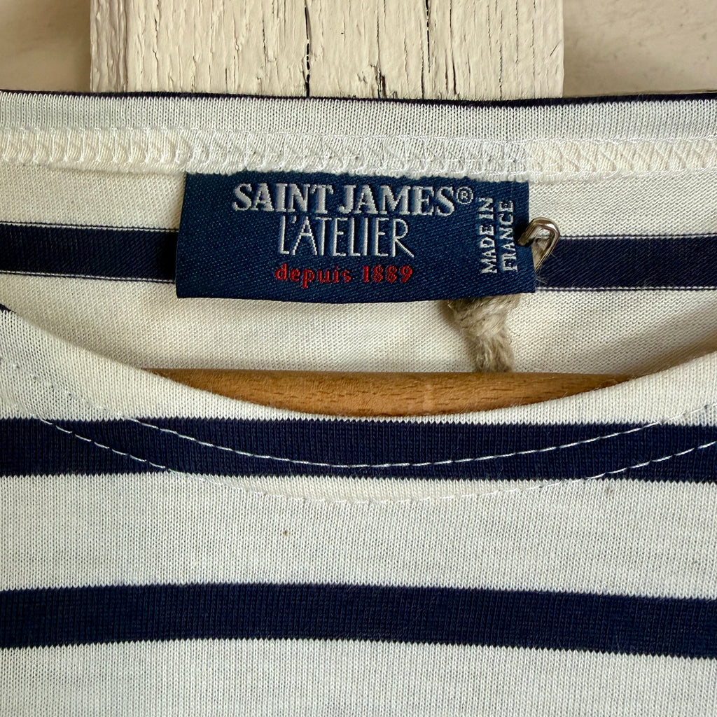Saint James Galathee II Breton Shirt - Ecru / Navy