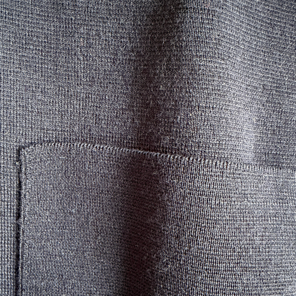 Saint James Ponte Knit Wool Cardigan - Navy