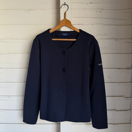 Ponte Knit Wool Jacket