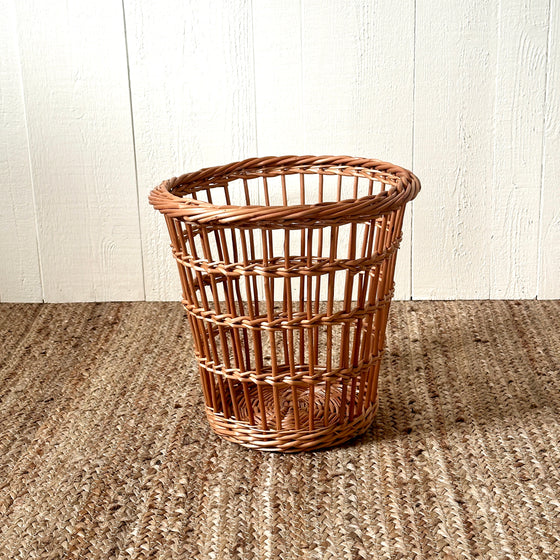 Scottish Fitched Willow Waste Basket