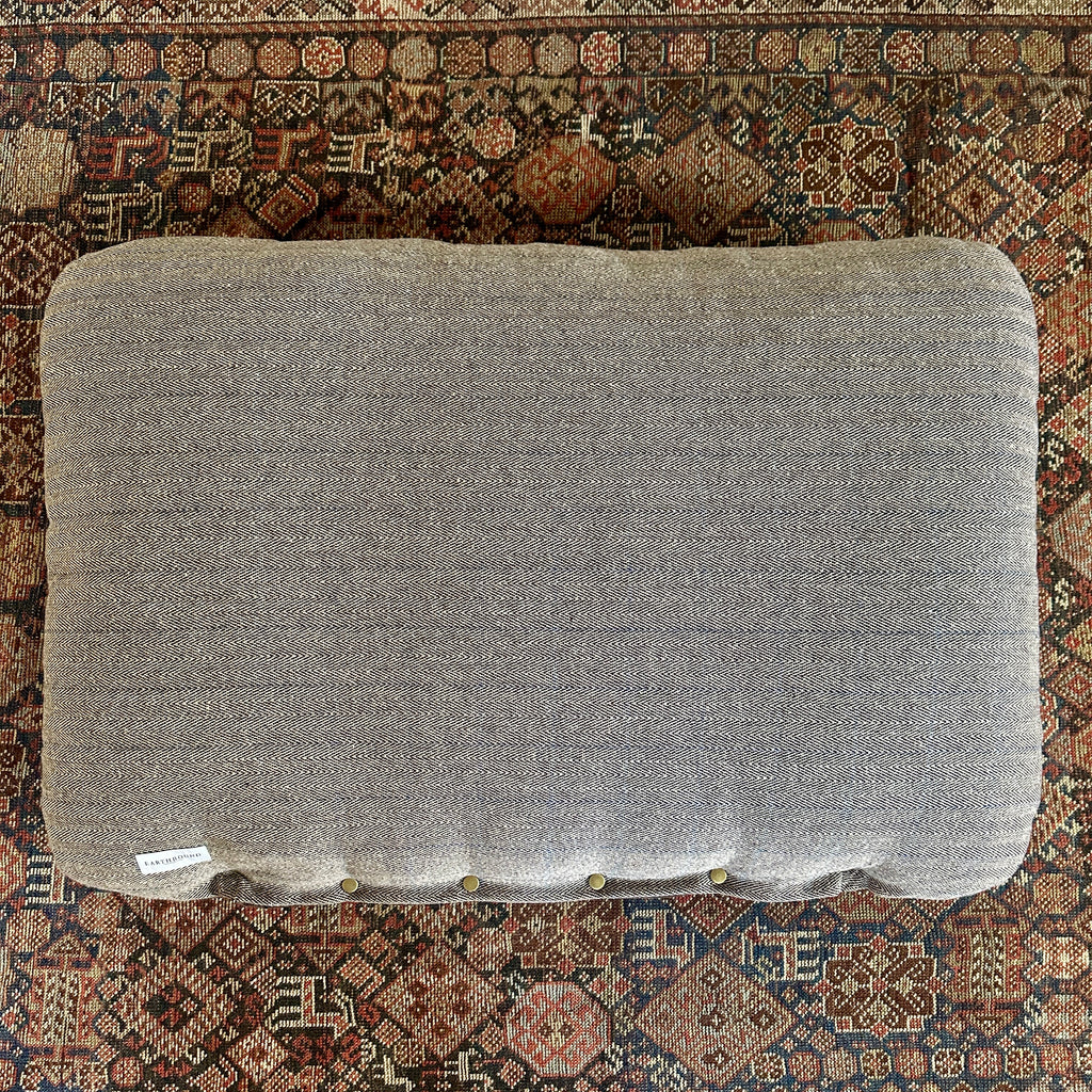 Beige Flat Traditional Tweed Cushion