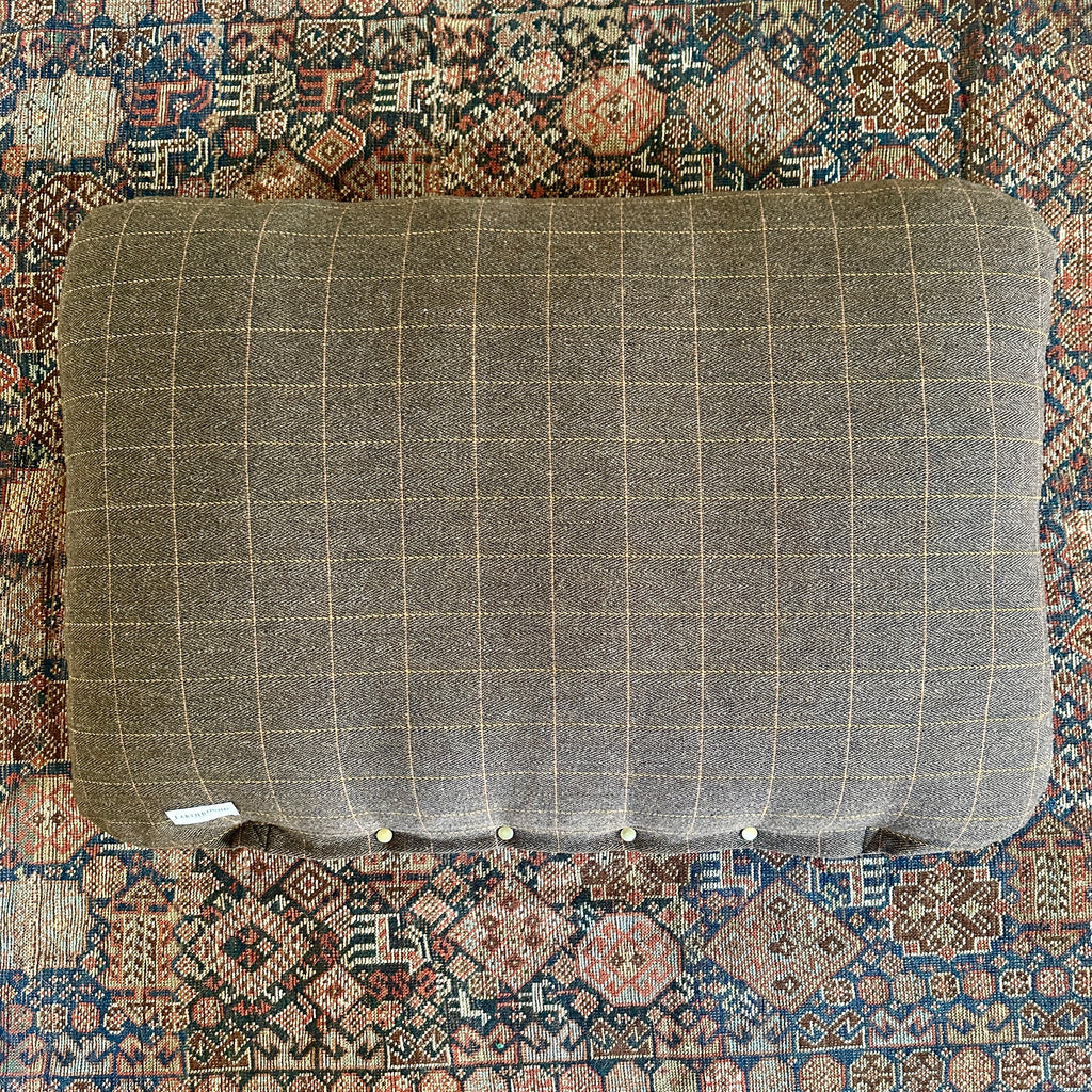 Brown Flat Traditional Tweed Cushion