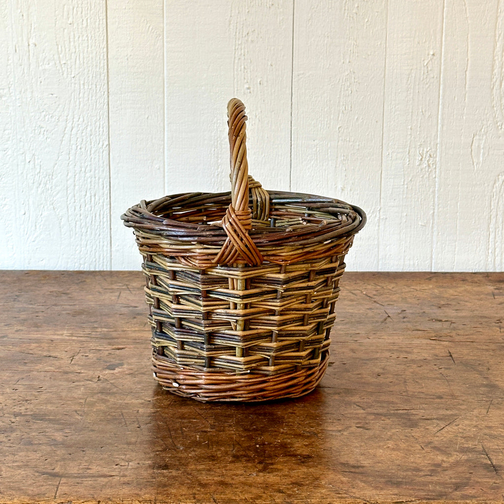 French Willow Peg Basket