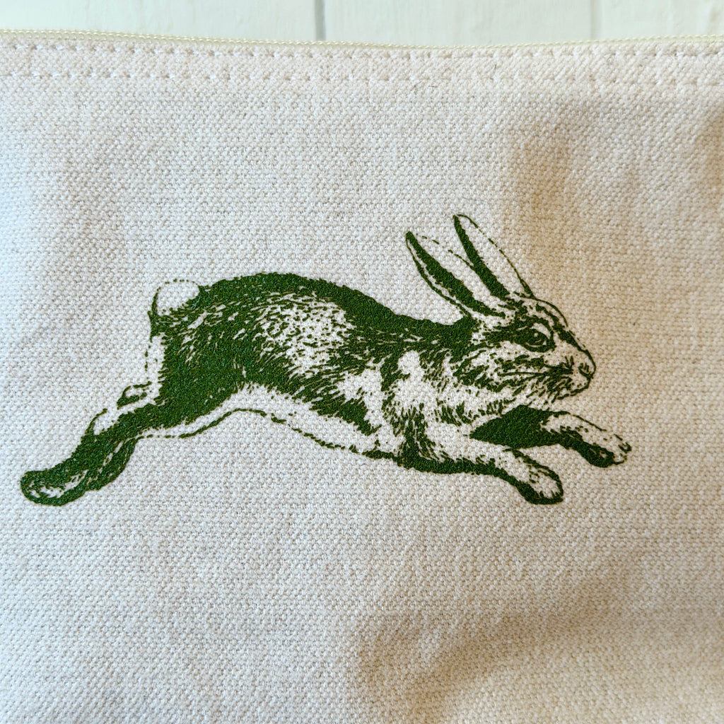 Larger Cross Cotton Zip Pouch