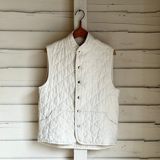 Natural Quilted Cotton Vest