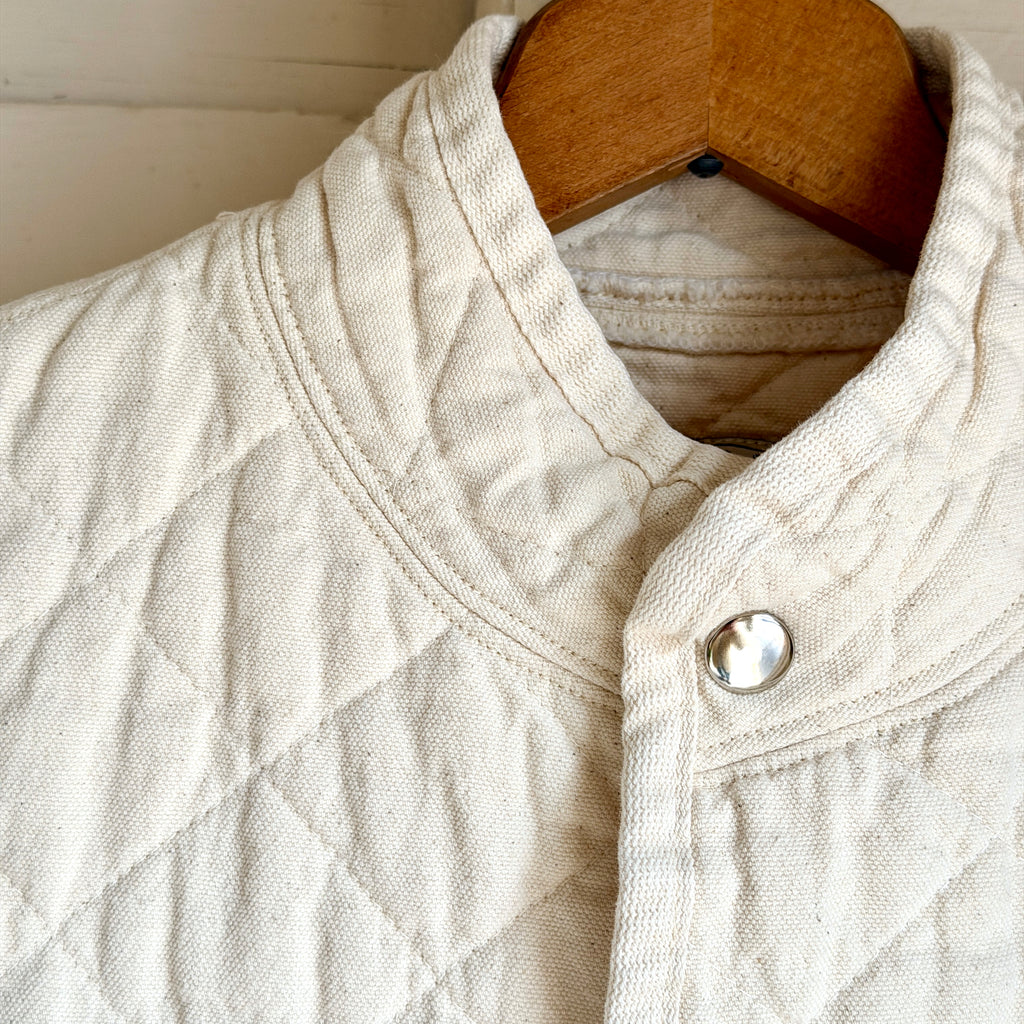 Natural Quilted Cotton Vest