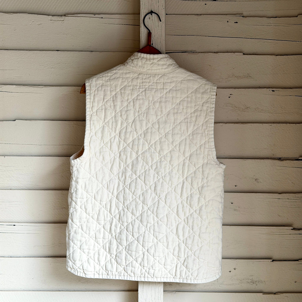 Natural Quilted Cotton Vest