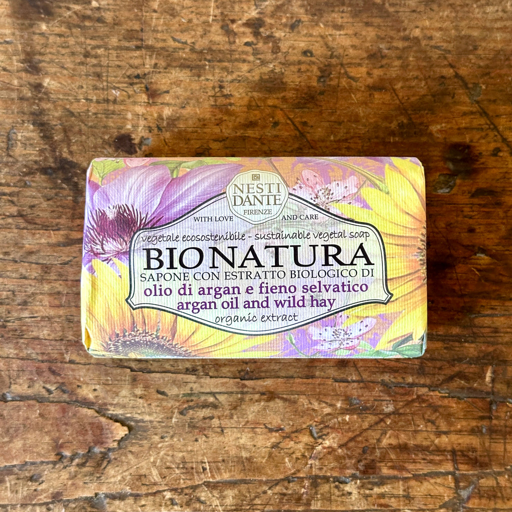 Argan Oil and Wild Hay Handcrafted Italian Soap