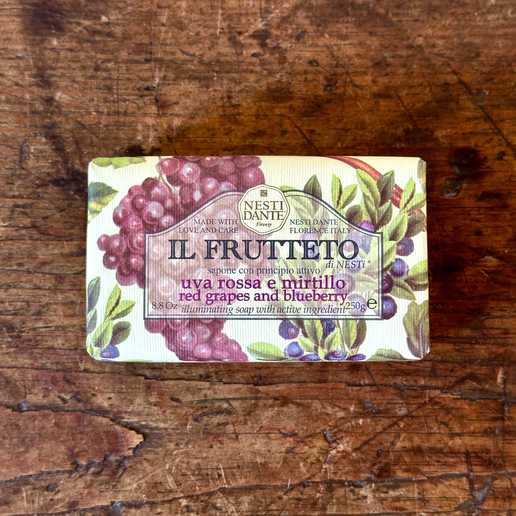 Red Grapes and Blueberry Handcrafted Italian Soap