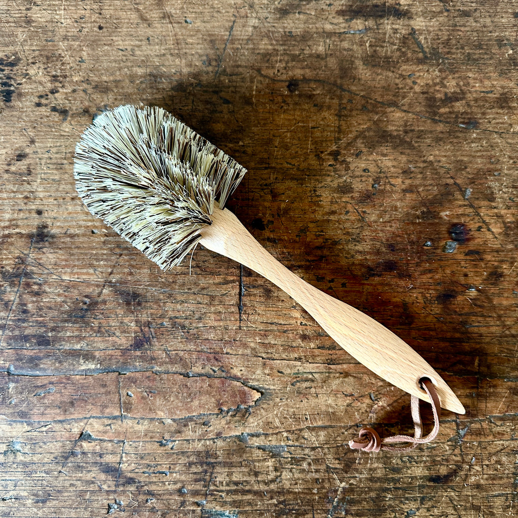 Handled Dish Brush with Stiff Bristles