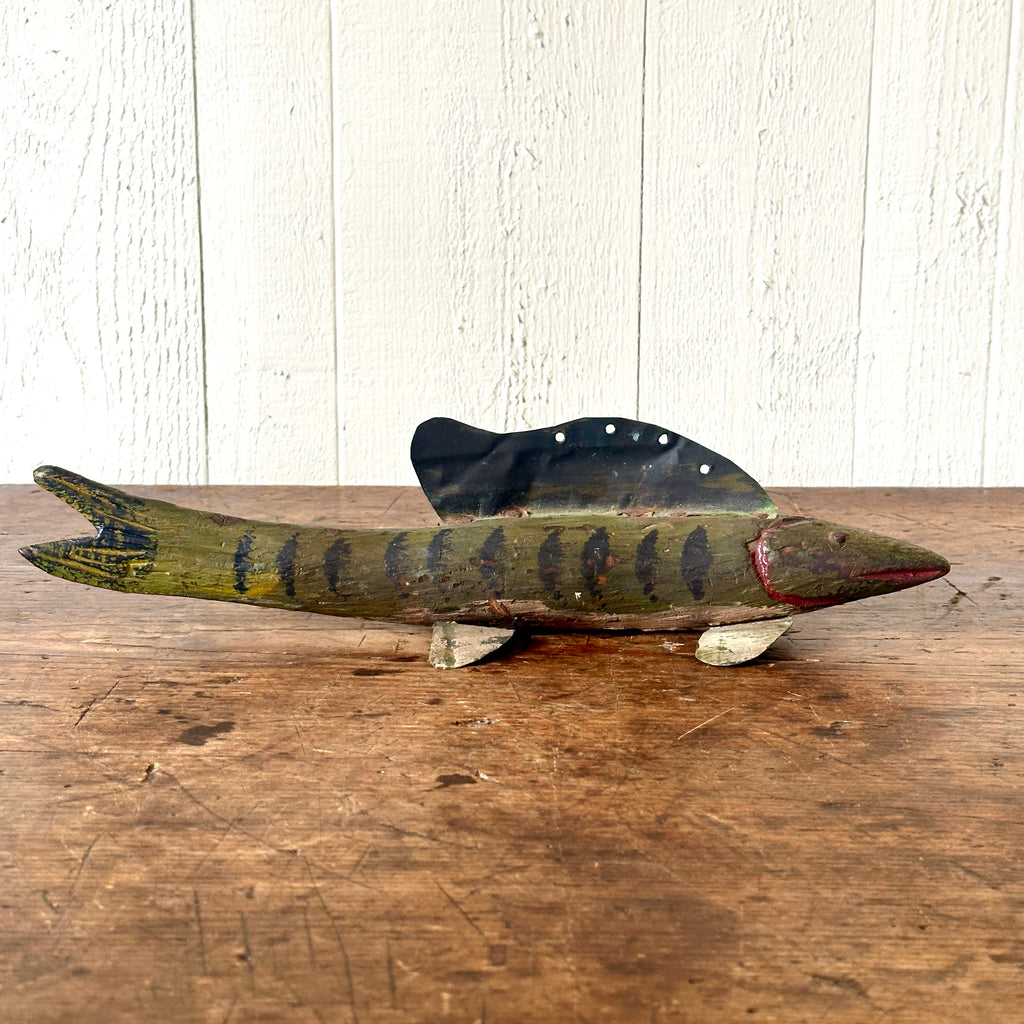 Antique Painted Fish Decoy