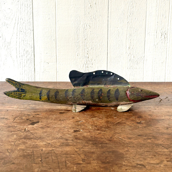 Antique Painted Fish Decoy