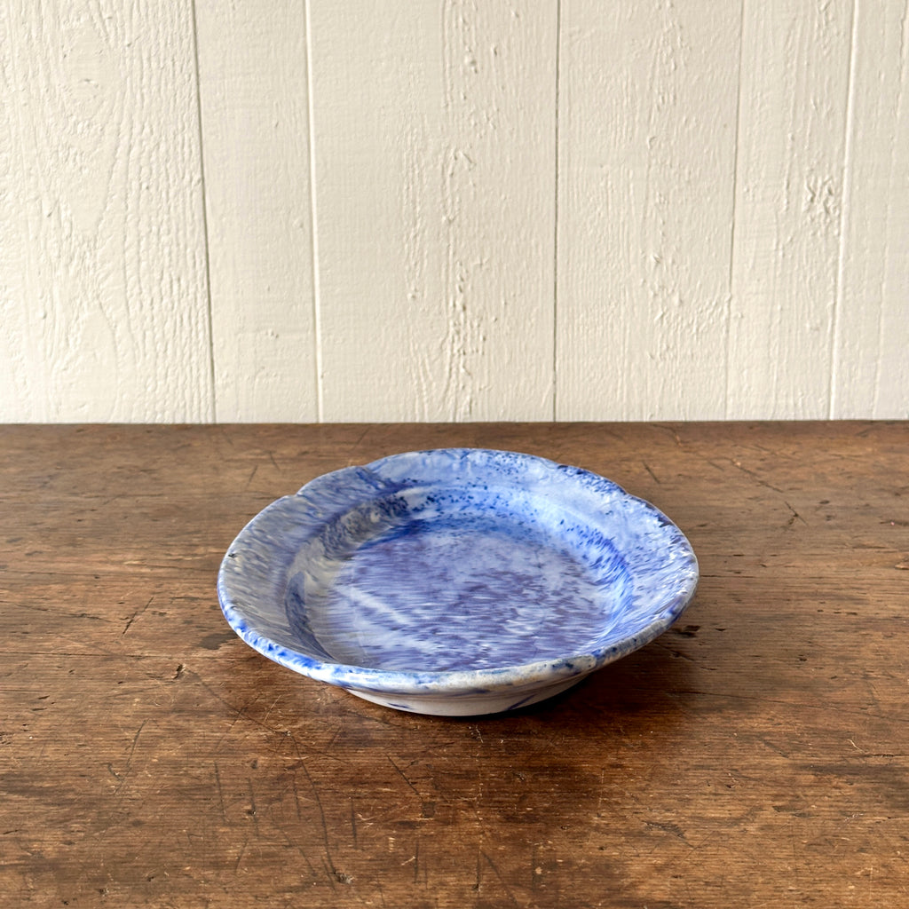 Antique Blue Oval Platter