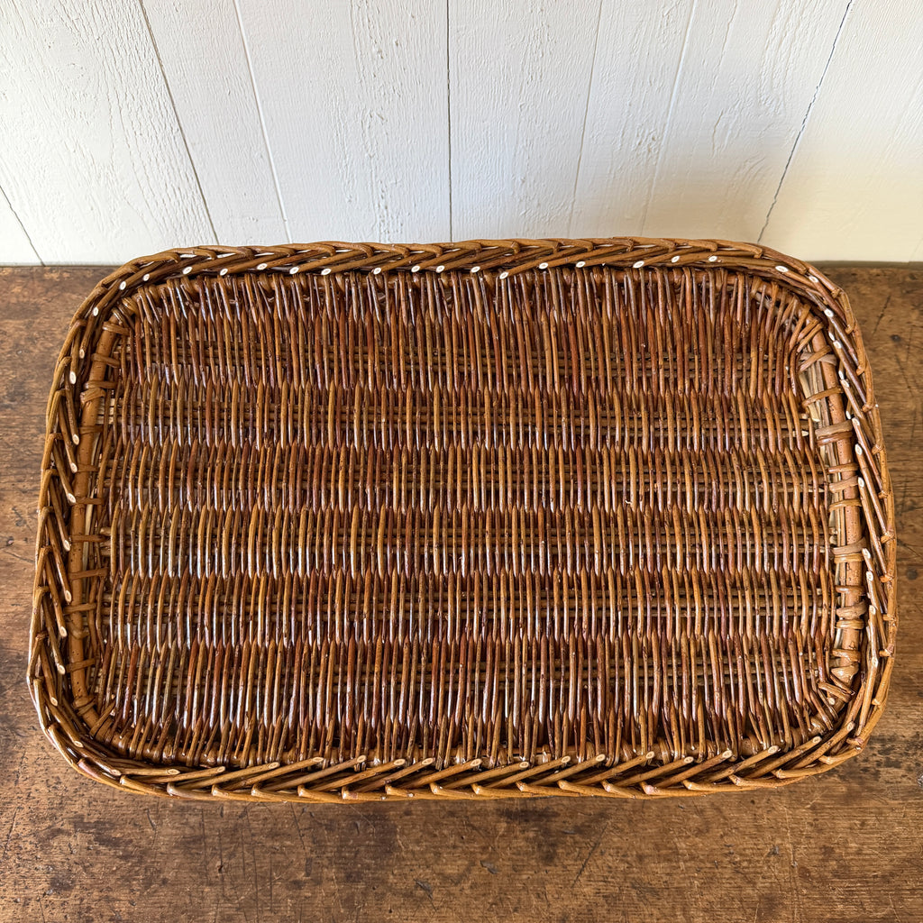 Hunting Lodge Brown Wicker Tray - Large