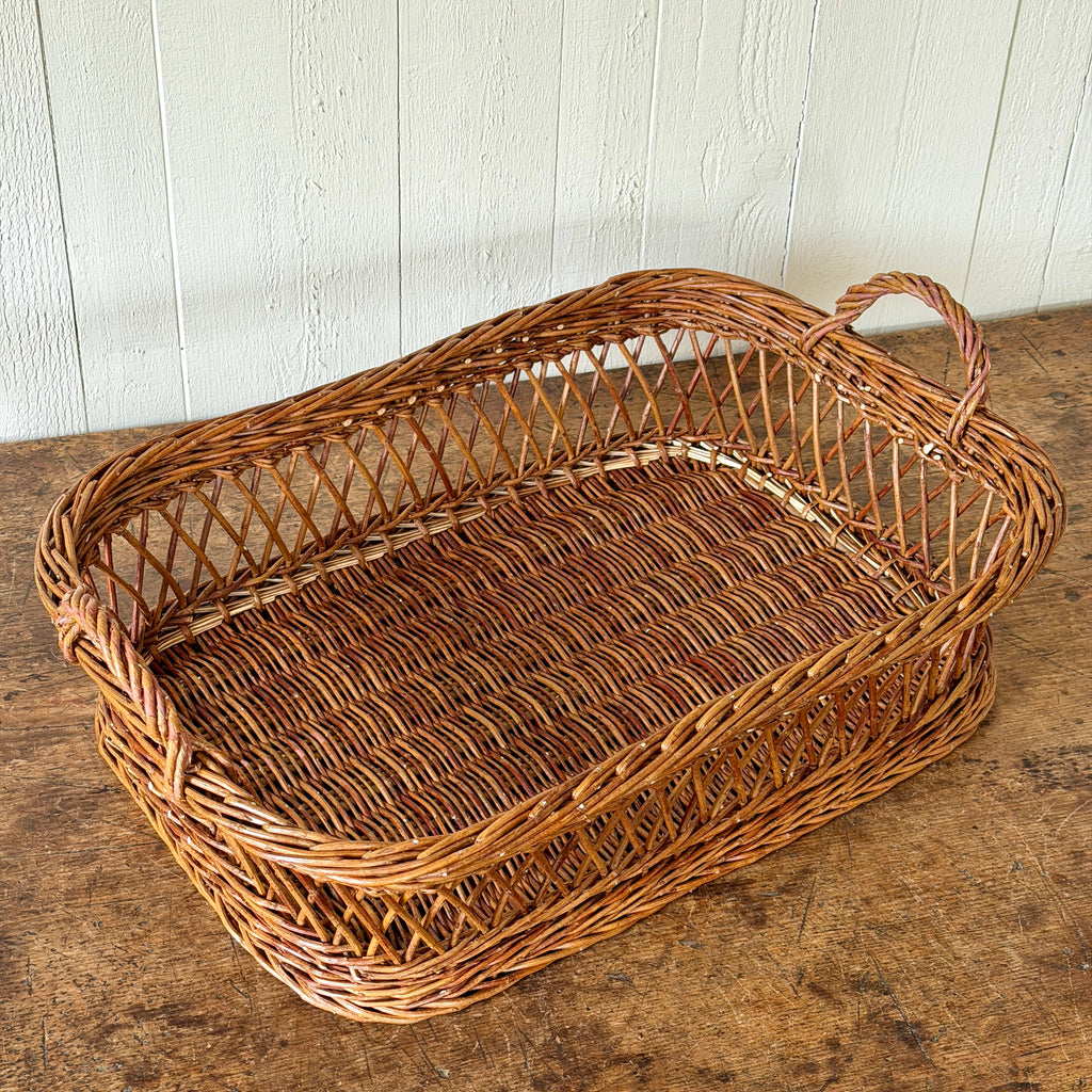 Hunting Lodge Brown Wicker Tray - Large
