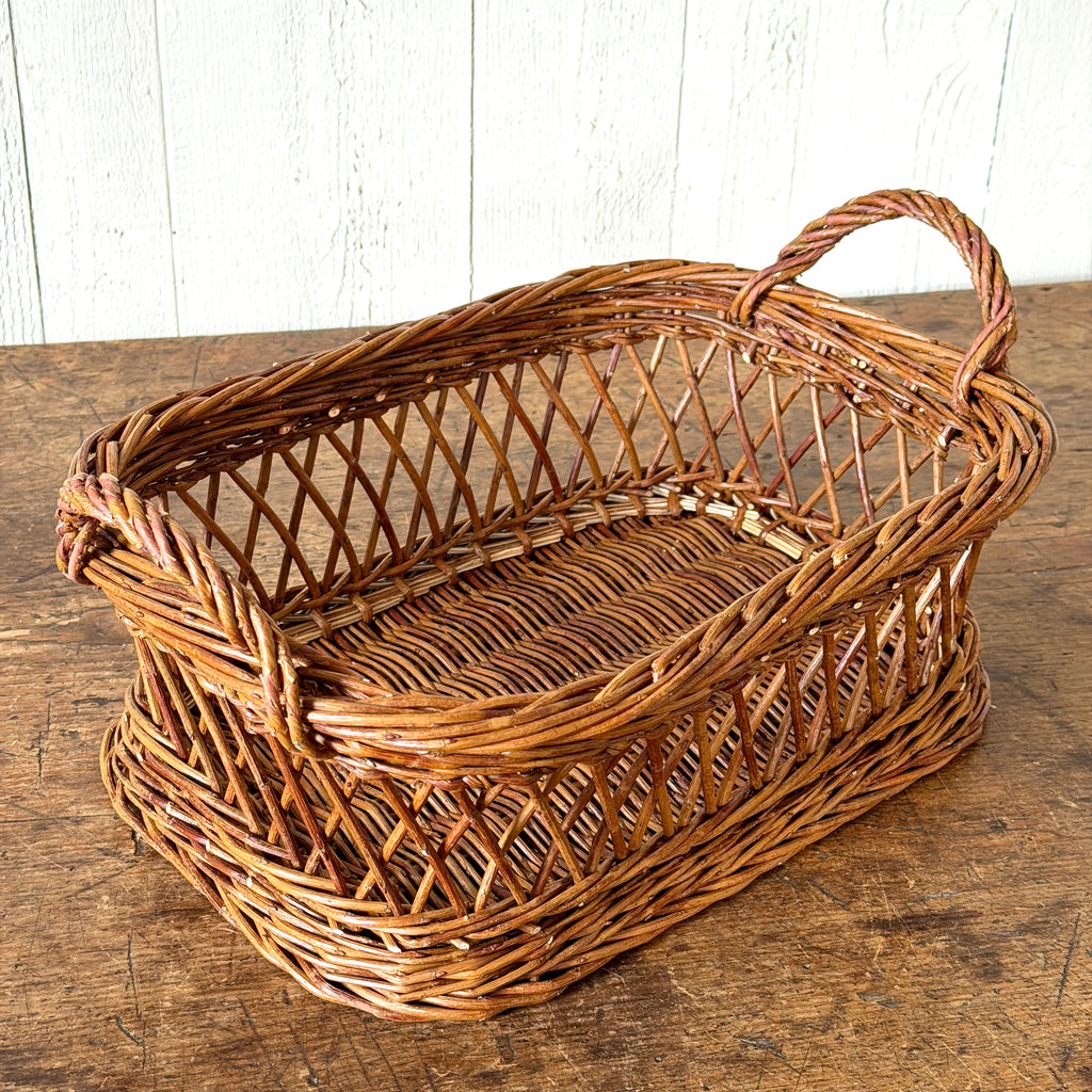 Hunting Lodge Brown Wicker Tray - Small