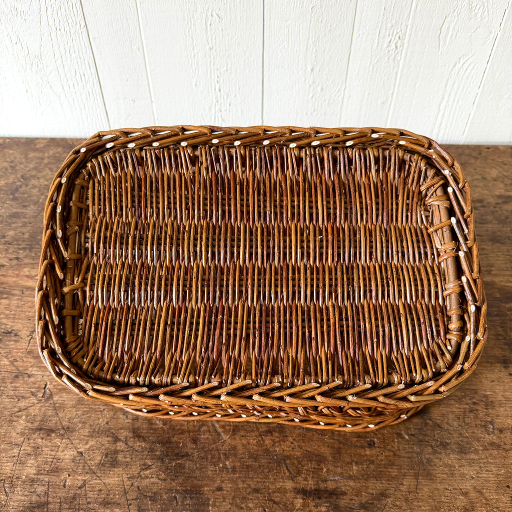 Hunting Lodge Brown Wicker Tray - Small